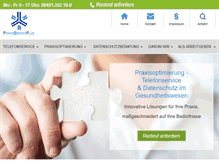 Tablet Screenshot of praxisserviceplus.de